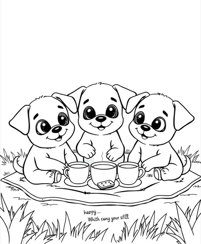 Puppy Tea Party