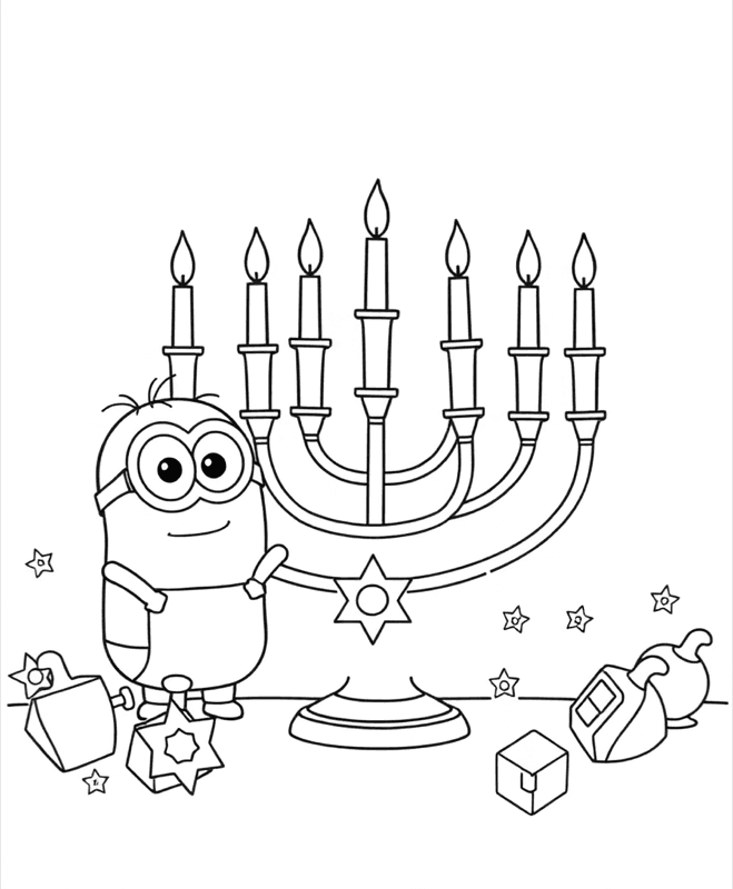 Hanukkah coloring pages