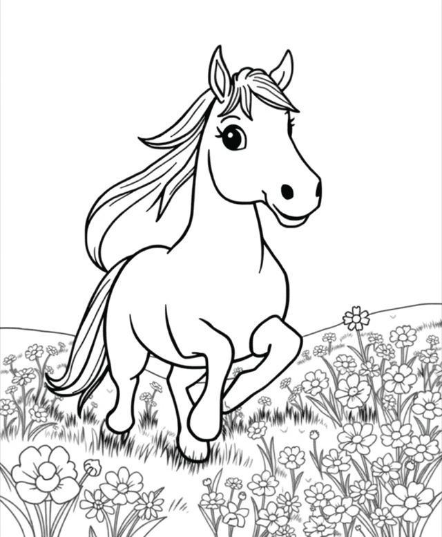 Horse in a Meadow
