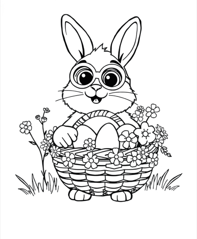 Easter Bunny with Basket