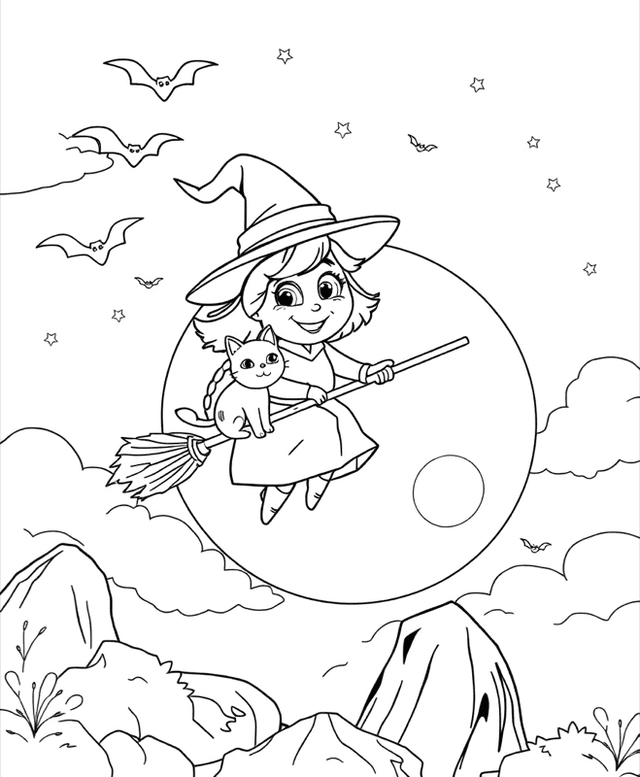 Witch on a Broomstick