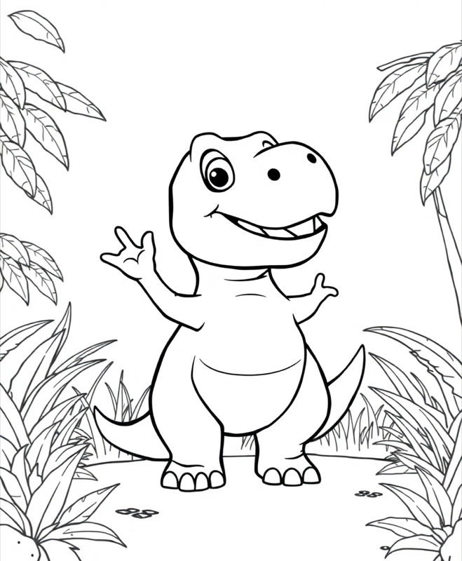 Dinosaurs Coloring Page coloring page