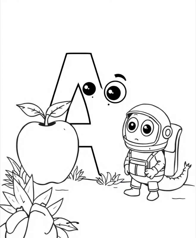 Alphabet Coloring Page coloring page